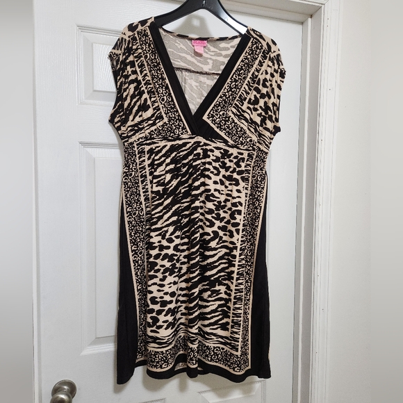 She's Cool Size Large Animal Print Dress - Picture 2 of 5
